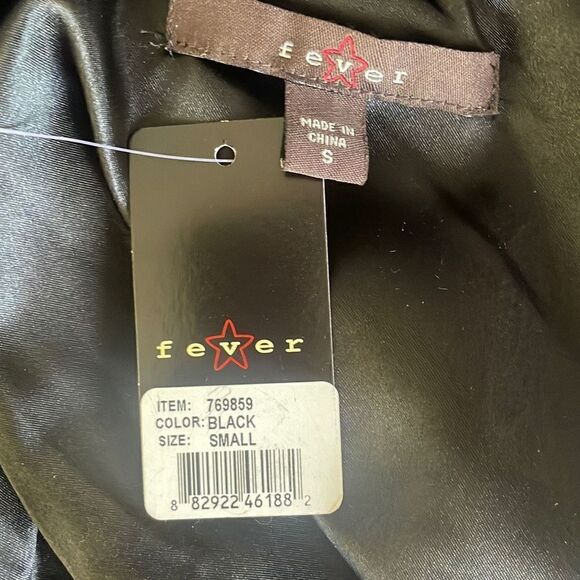 Fever NEW Faux Fur Vest S Black - Picture 4 of 8